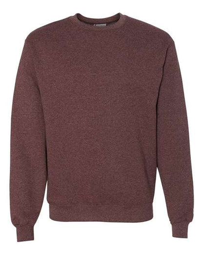 Champion Powerblend® Crewneck Sweatshirt S600 Maroon Heather Custom Embroidered Business Logo