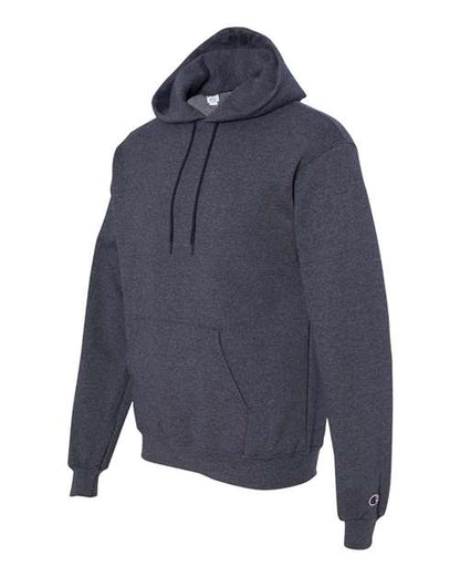 Champion Powerblend® Hooded Sweatshirt S700 Navy Heather Custom Embroidered Business Logo