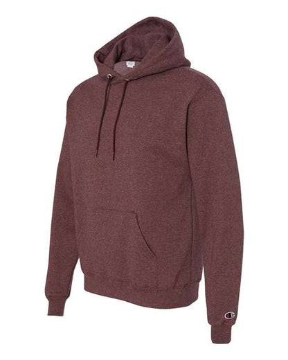 Champion Powerblend® Hooded Sweatshirt S700 Maroon Custom Embroidered Business Logo