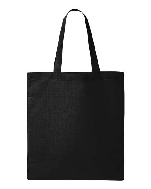 Q-Tees Economical Tote QTB Custom Embroidered Business Logo