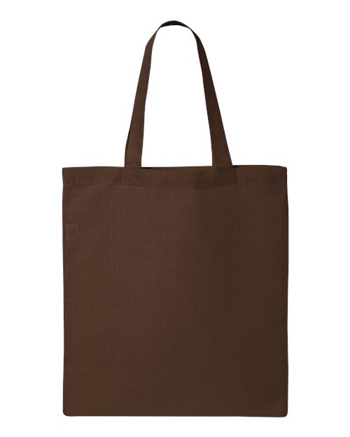 Q-Tees Economical Tote QTB Custom Embroidered Business Logo