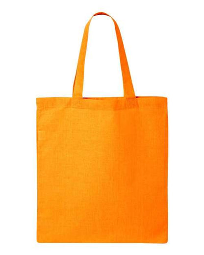 Q-Tees Economical Tote QTB Custom Embroidered Business Logo