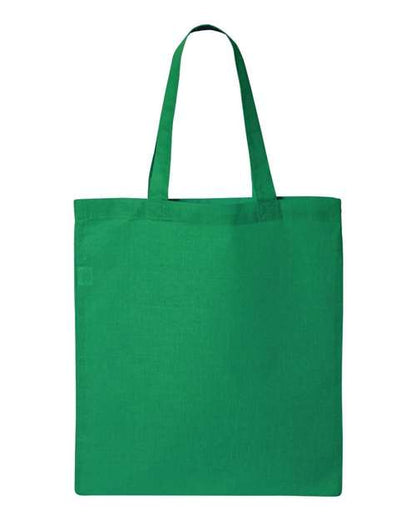 Q-Tees Economical Tote QTB Custom Embroidered Business Logo