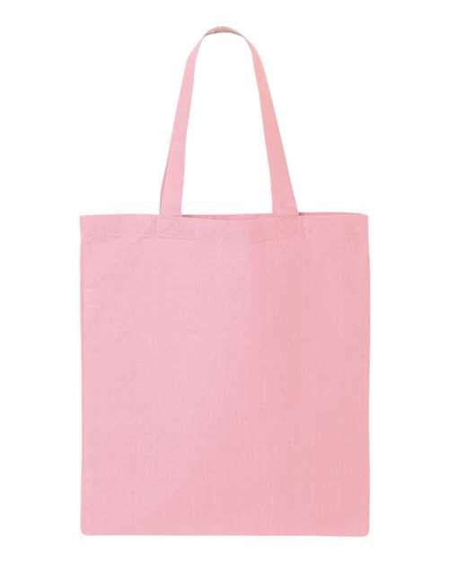 Q-Tees Economical Tote QTB Custom Embroidered Business Logo