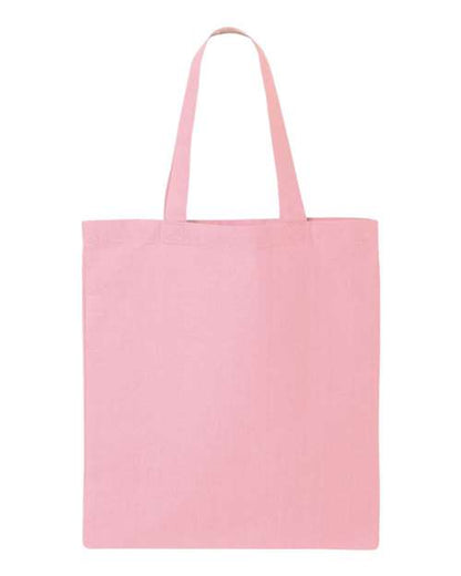 Q-Tees Economical Tote QTB Custom Embroidered Business Logo