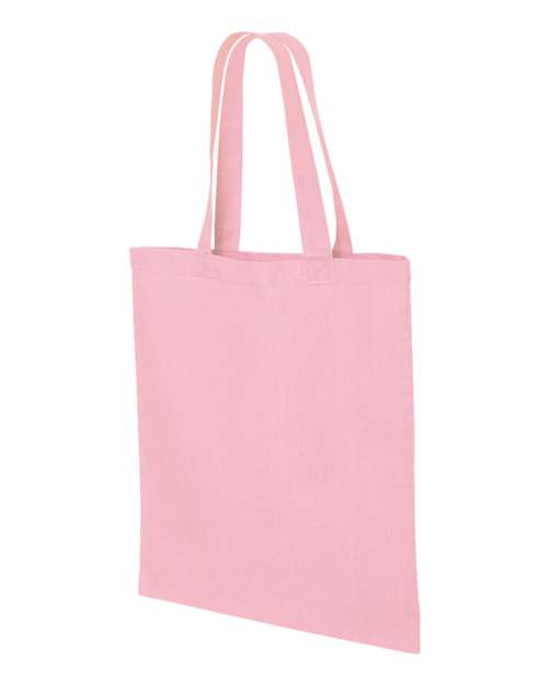 Q-Tees Economical Tote QTB Custom Embroidered Business Logo