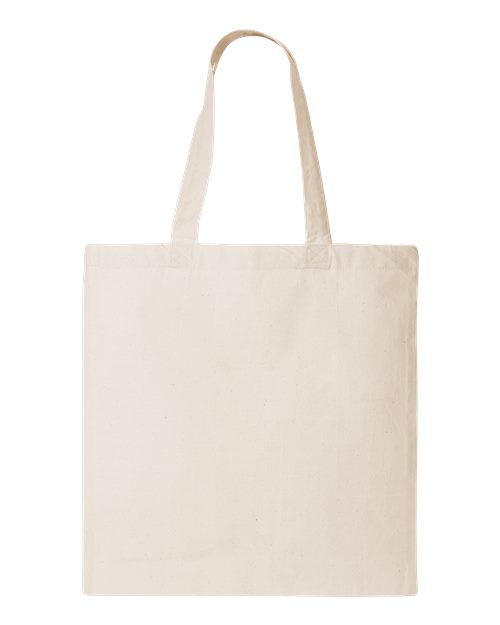 Q-Tees Economical Tote QTB Custom Embroidered Business Logo