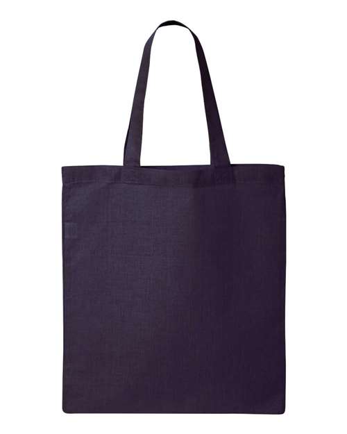 Q-Tees Economical Tote QTB Custom Embroidered Business Logo