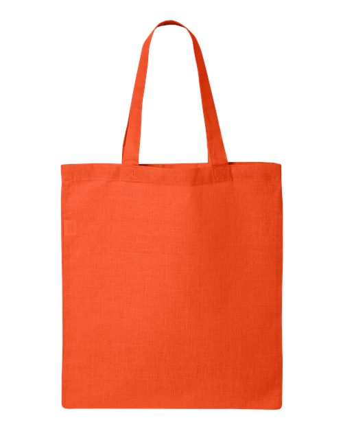 Q-Tees Economical Tote QTB Custom Embroidered Business Logo