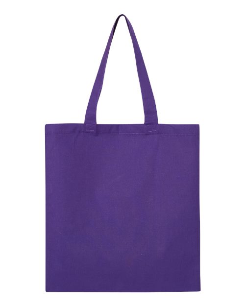 Q-Tees Economical Tote QTB Custom Embroidered Business Logo