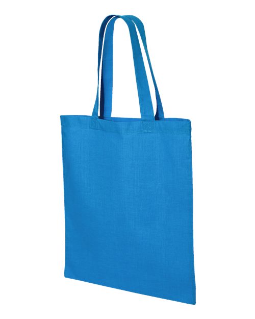 Q-Tees Economical Tote QTB Custom Embroidered Business Logo