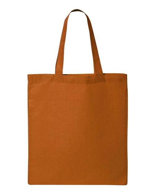 Q-Tees Economical Tote QTB Custom Embroidered Business Logo