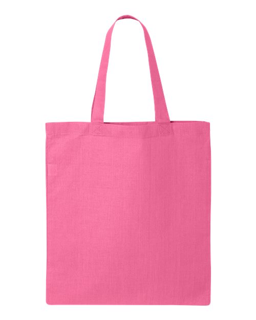 Q-Tees Canvas Gusset Promotional Tote Q800GS Custom Embroidered Business Logo