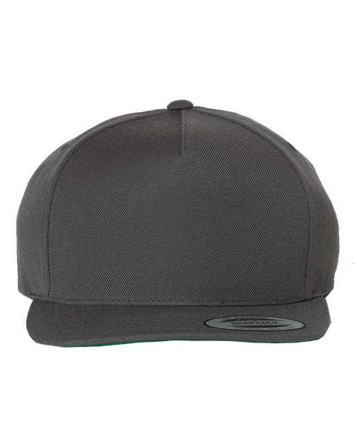 YP Classics Premium Five-Panel Snapback Cap 5089M Custom Embroidered Business Logo