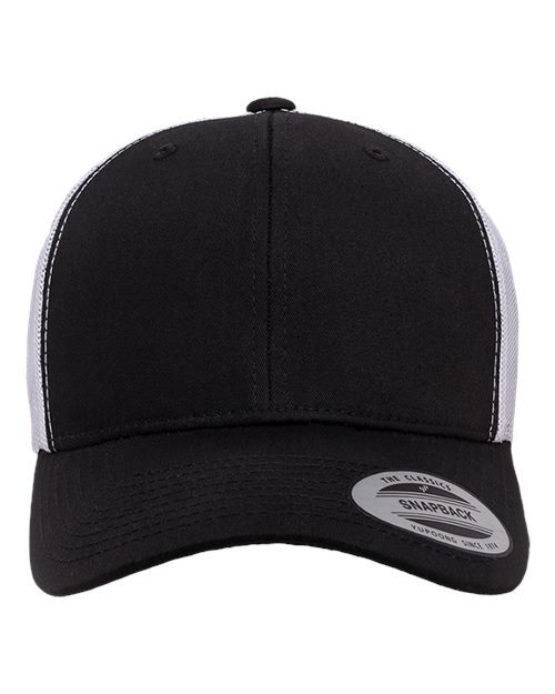 YP Classics Retro Trucker Cap 6606 Custom Embroidered Business Logo