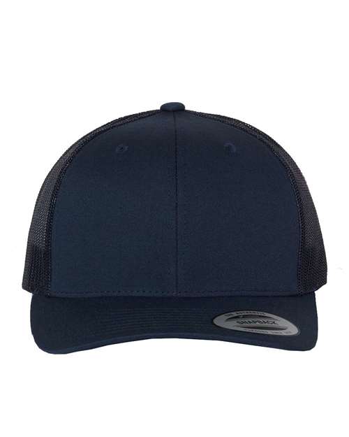 YP Classics Retro Trucker Cap 6606 Custom Embroidered Business Logo