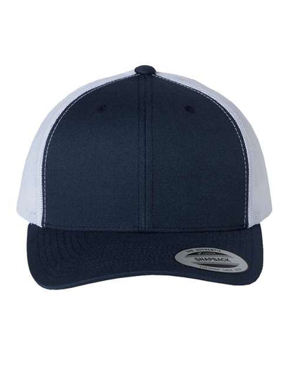 YP Classics Retro Trucker Cap 6606 Custom Embroidered Business Logo