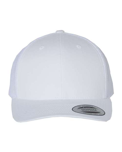 YP Classics Retro Trucker Cap 6606 Custom Embroidered Business Logo