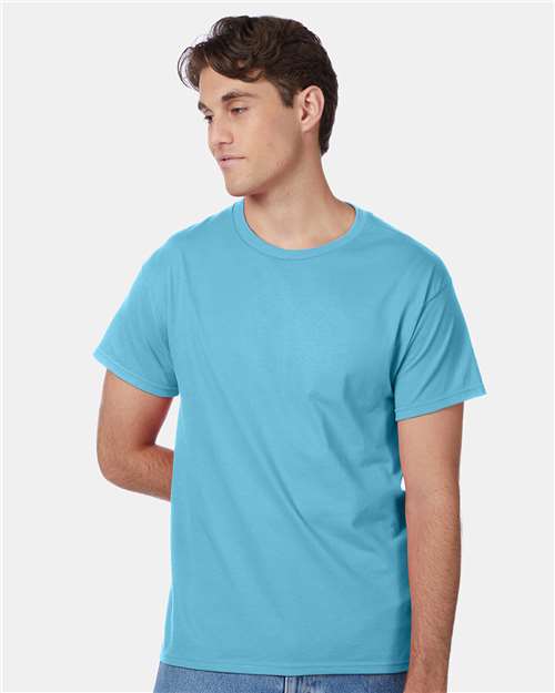 Custom Embroidered  Hanes Authentic T-Shirt 5250 Blue Horizon