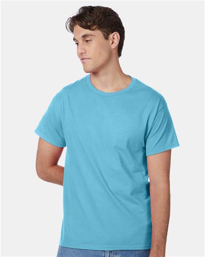 Custom Embroidered  Hanes Authentic T-Shirt 5250 Blue Horizon