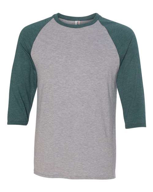 Anvil Triblend Raglan Three-Quarter Sleeve T-Shirt 6755