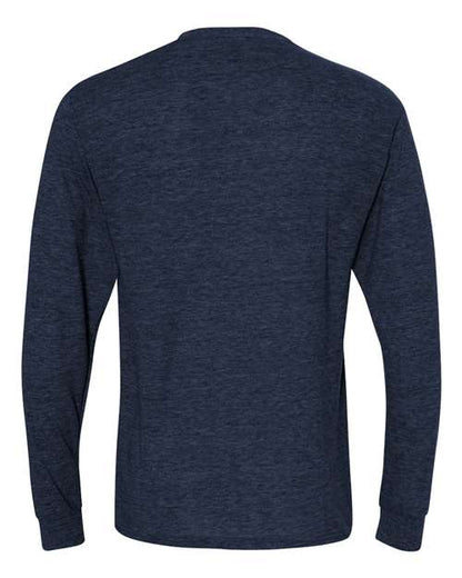 JERZEES Dri-Power® Long Sleeve 50/50 T-Shirt 29LSR True Red Custom Embroidered Business Logo