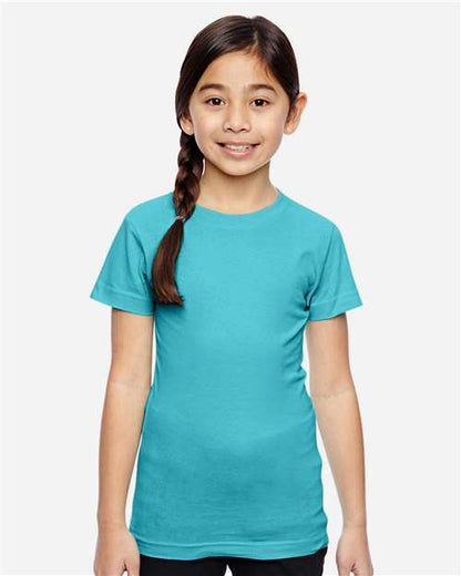 LAT Girls' Fine Jersey Tee 2616 Caribbean