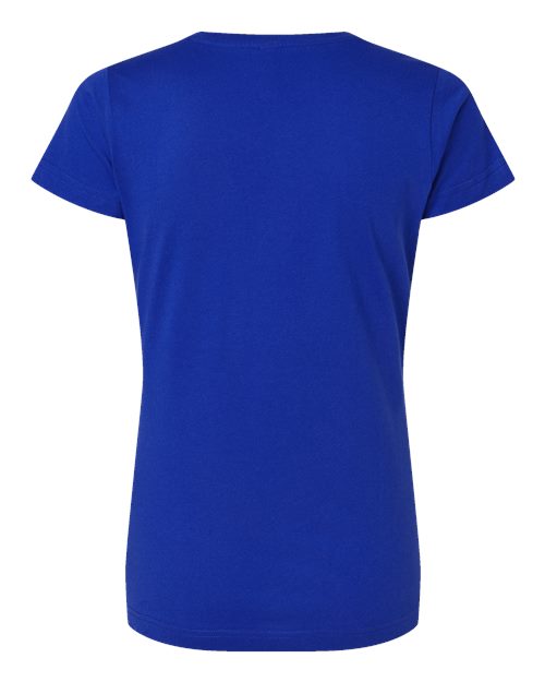 LAT Women's Fine Jersey V-Neck Tee 3507 Royal