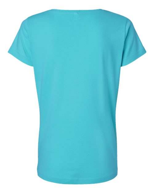LAT Women's Fine Jersey Tee 3516 Caribbean
