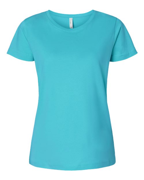 LAT Women's Fine Jersey Tee 3516 Caribbean