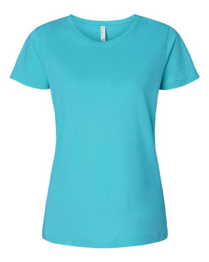 LAT Women's Fine Jersey Tee 3516 Caribbean