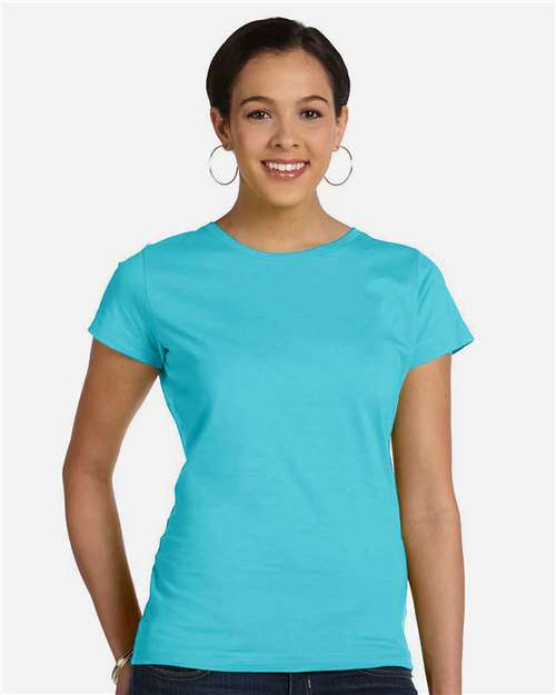 LAT Women's Fine Jersey Tee 3516 Caribbean