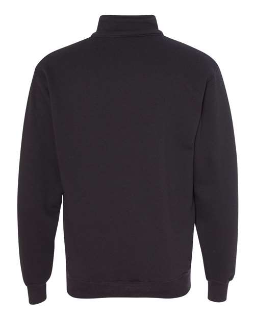 Custom EmbroideredBayside Unisex USA-Made Quarter-Zip Sweatshirt 3867 Black