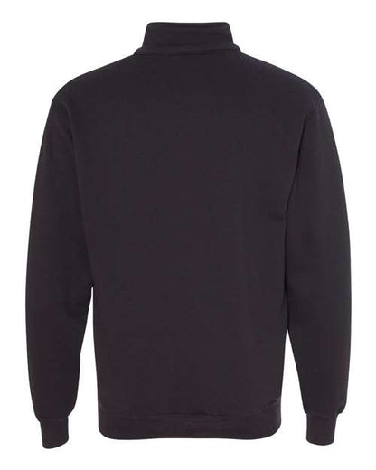 Custom EmbroideredBayside Unisex USA-Made Quarter-Zip Sweatshirt 3867 Black