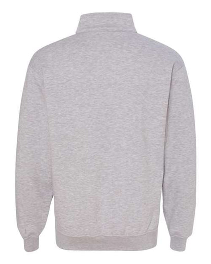Custom EmbroideredBayside Unisex USA-Made Quarter-Zip Sweatshirt 3867 Dark Ash
