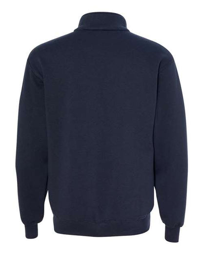Custom EmbroideredBayside Unisex USA-Made Quarter-Zip Sweatshirt 3867 Navy