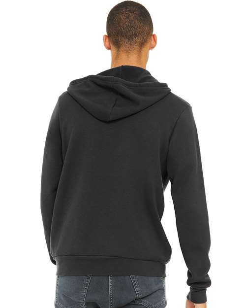 BELLA + CANVAS Sponge Fleece Full-Zip Hoodie 3739 Dark Grey