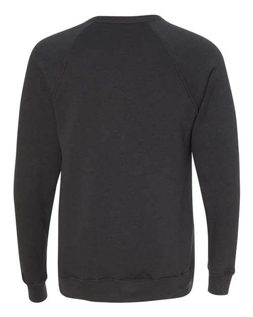 BELLA + CANVAS Sponge Fleece Raglan Crewneck Sweatshirt 3901 Custom Embroidered Business Logo