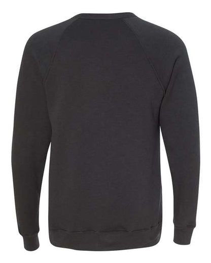 BELLA + CANVAS Sponge Fleece Raglan Crewneck Sweatshirt 3901 Custom Embroidered Business Logo