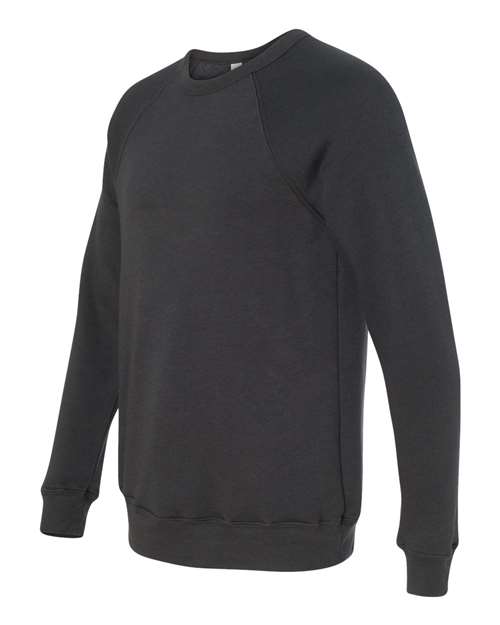 BELLA + CANVAS Sponge Fleece Raglan Crewneck Sweatshirt 3901 Custom Embroidered Business Logo