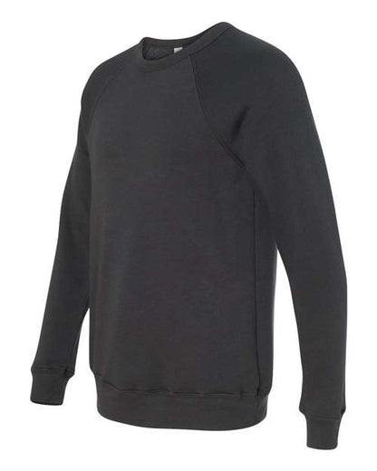 BELLA + CANVAS Sponge Fleece Raglan Crewneck Sweatshirt 3901 Custom Embroidered Business Logo