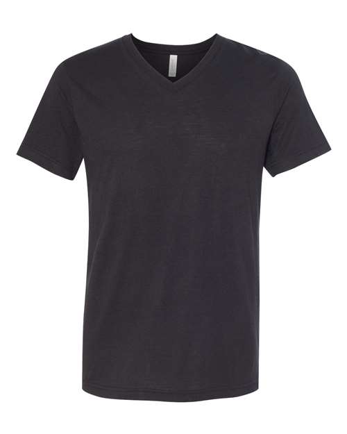 BELLA + CANVAS Triblend V-Neck Short Sleeve Tee 3415 Solid Black Triblend