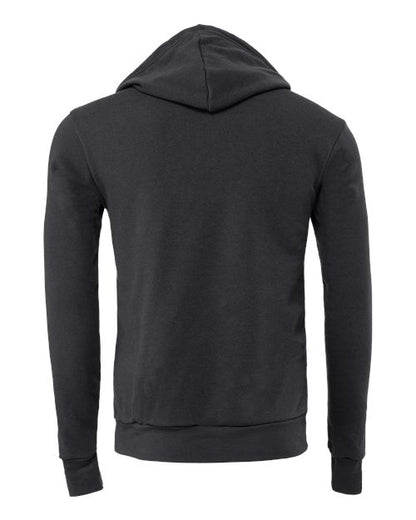 BELLA + CANVAS Sponge Fleece Hoodie 3719 Dark Grey Custom Embroidered Business Logo