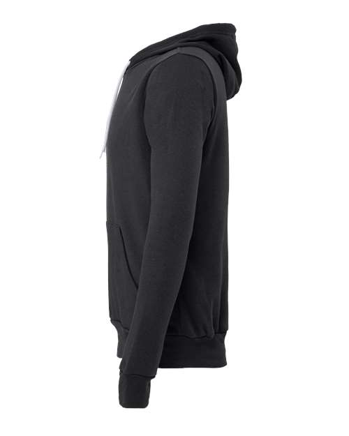 BELLA + CANVAS Sponge Fleece Hoodie 3719 Dark Grey Custom Embroidered Business Logo