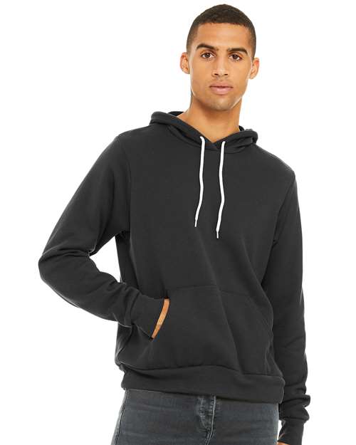 Custom Embroidered  BELLA + CANVAS Sponge Fleece Hoodie 3719 Dark Grey