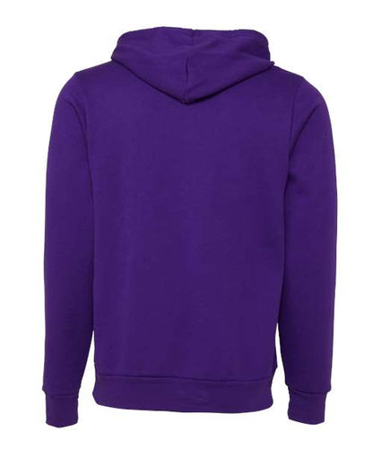 BELLA + CANVAS Sponge Fleece Hoodie 3719 Teal Custom Embroidered Business Logo