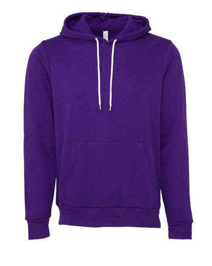 BELLA + CANVAS Sponge Fleece Hoodie 3719 Teal Custom Embroidered Business Logo