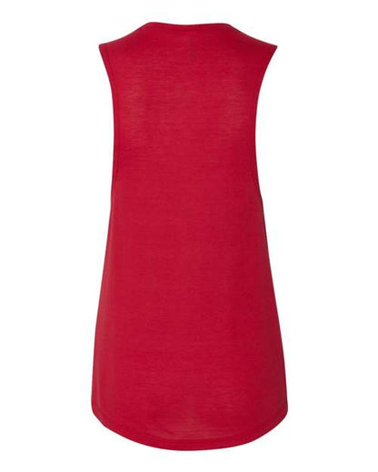BELLA + CANVAS Women's Flowy Scoop Muscle Tank 8803 Red