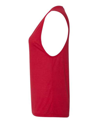 BELLA + CANVAS Women's Flowy Scoop Muscle Tank 8803 Red