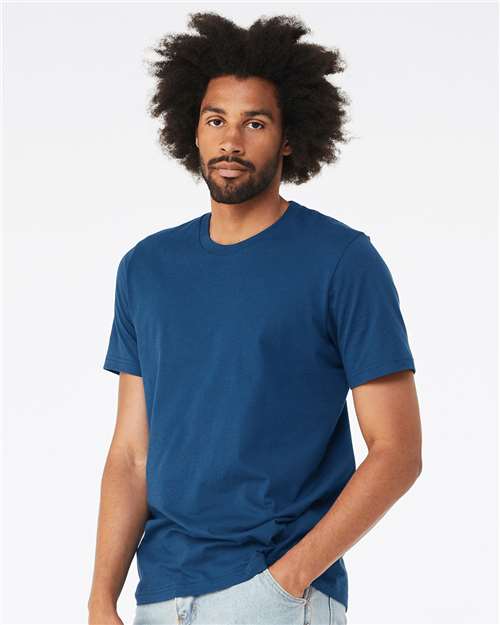 BELLA + CANVAS Jersey Tee 3001 Cool Blue Custom Embroidered Business Logo